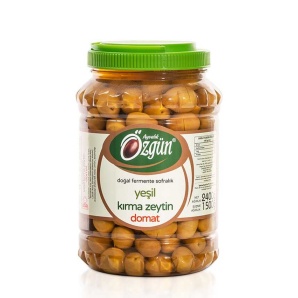 Özgün Yeşil Kırma Domat Zeytin (2400 gr.)