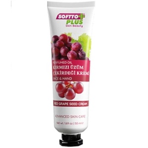 Softto Plus Kırmızı Üzüm Çekirdeği Yağlı El ve Yüz Kremi 50 ml