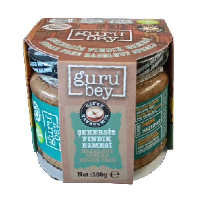 Gurubey Şekersiz Fındık Ezmesi 300 gr