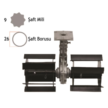 Baco BC-260700 Tırpan Ot Sıyırma Aparatı 26 mm 9 Köşe