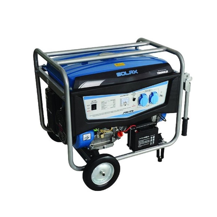 Solax YM-6500-LQE İpli Marşlı Monofaze Benzinli Jeneratör 6.5 kVA