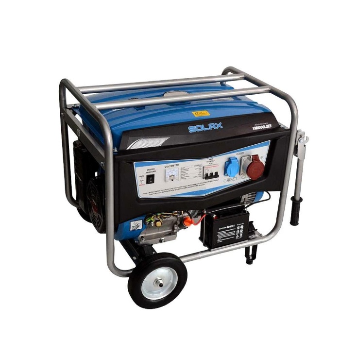 Solax YM-8000LQE-3 Benzinli İpli Marşlı Trifaze Jeneratör 8.7 kVA
