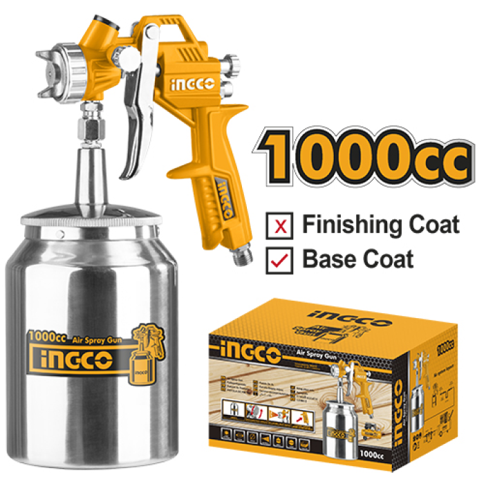 Ingco Havalı Boya Tabancası 1000CC ING-ASG3101