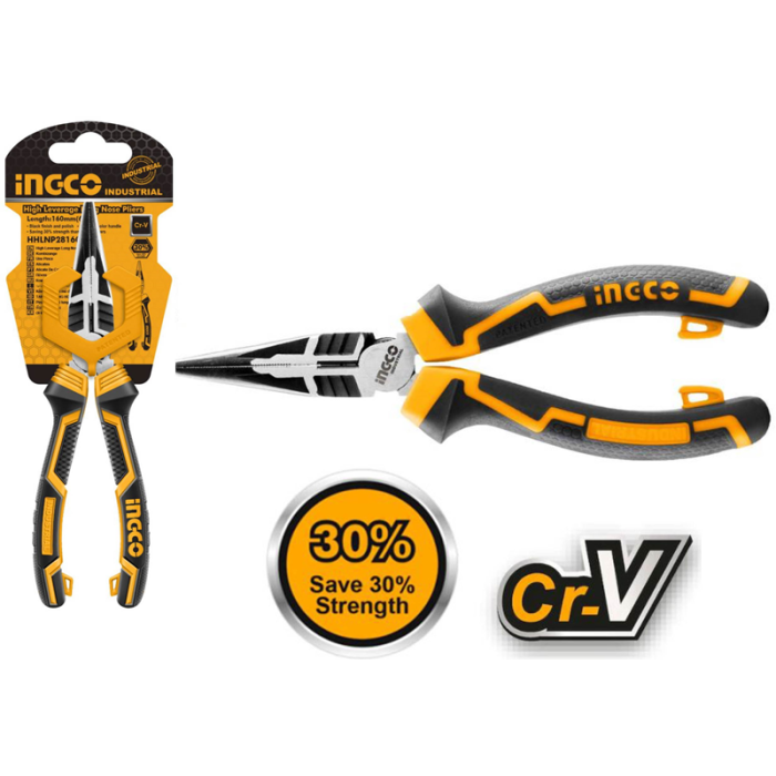 Ingco Endüstriyel Kargaburun Pense 160mm ING-HHLNP28160 Ingco Endüstriyel Kargaburun Pense 160mm ING-HHLNP28160
