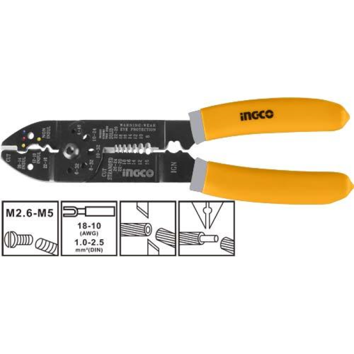 Ingco Kablo Sıyırma Pensesi 215mm ING-HWSP851