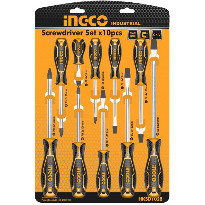 Ingco 10&#039;lu Tornavida Seti ING-HKSD1028