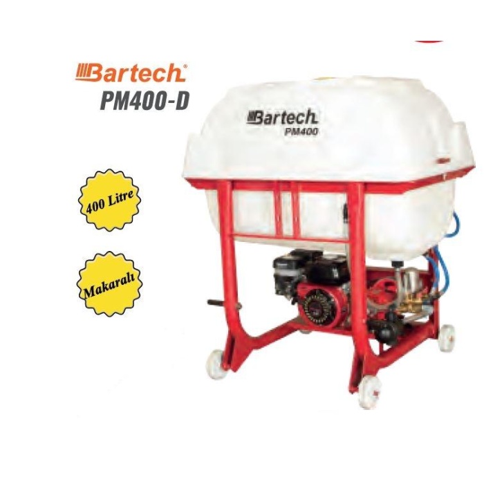 Bartech PM400-D Benzinli Pülverizatör 400 Litre 6.5 Hp