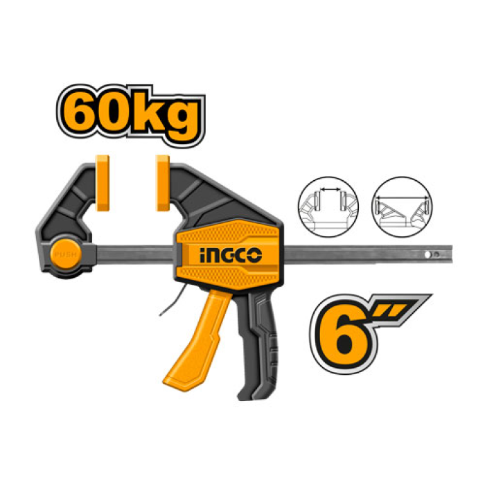 Ingco Endüstriyel Tetik Tipi Mengene 150mm ING-HQBC01601