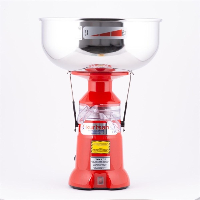 Kurtsan Paslanmaz Çelik Süt Krema Çekme Makinesi 12 Litre (140 Litre/Saat)