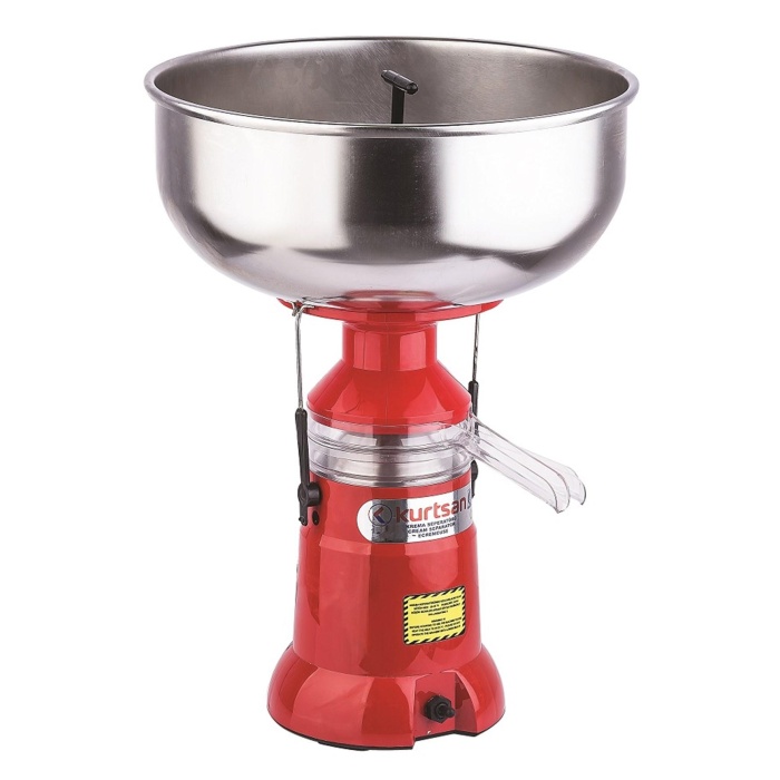 Kurtsan Paslanmaz Çelik Süt Krema Çekme Makinesi 12 Litre (140 Litre/Saat)
