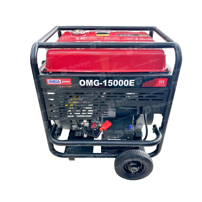 Omega OMG-15000E Monofaze İpli Benzinli Jeneratör 15 kVA