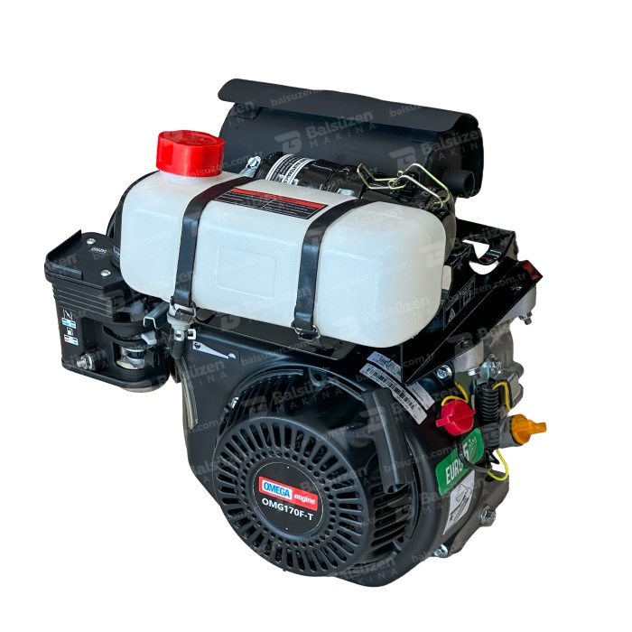 Omega OMG-170F-T İpli Marşlı Kamalı Benzinli Motor 7 Hp