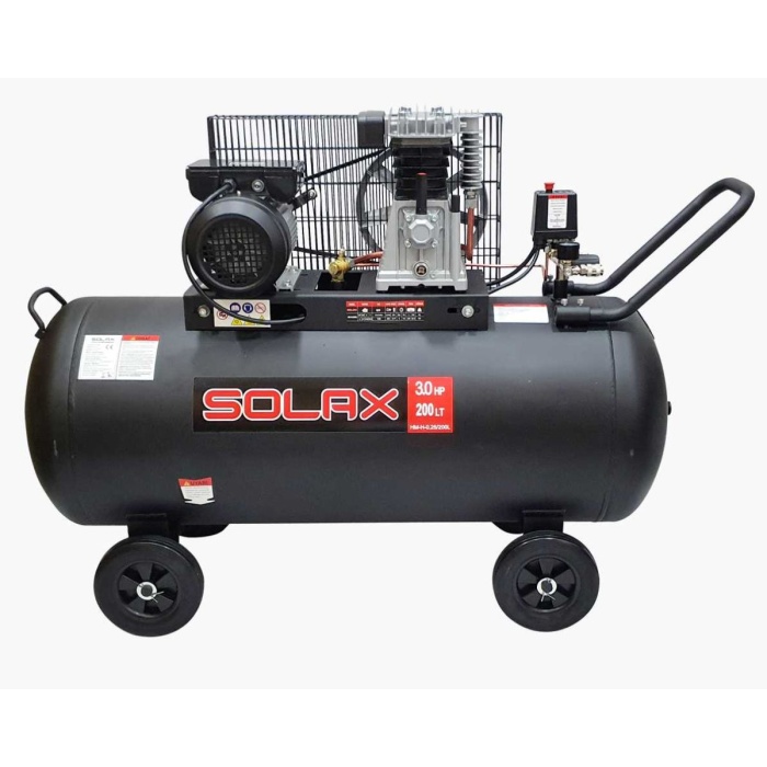 Solax BAL-0.25/8-200 Tekerlekli Hava Kompresörü 200 Litre