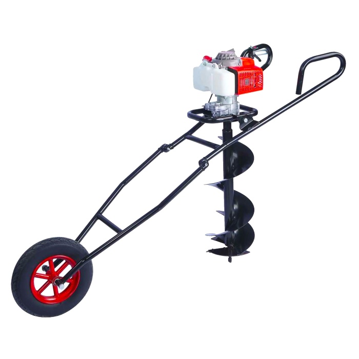 Solax AG52D Tekerli Toprak Burgu Makinesi 20 cm Burgulu 1.9 Hp