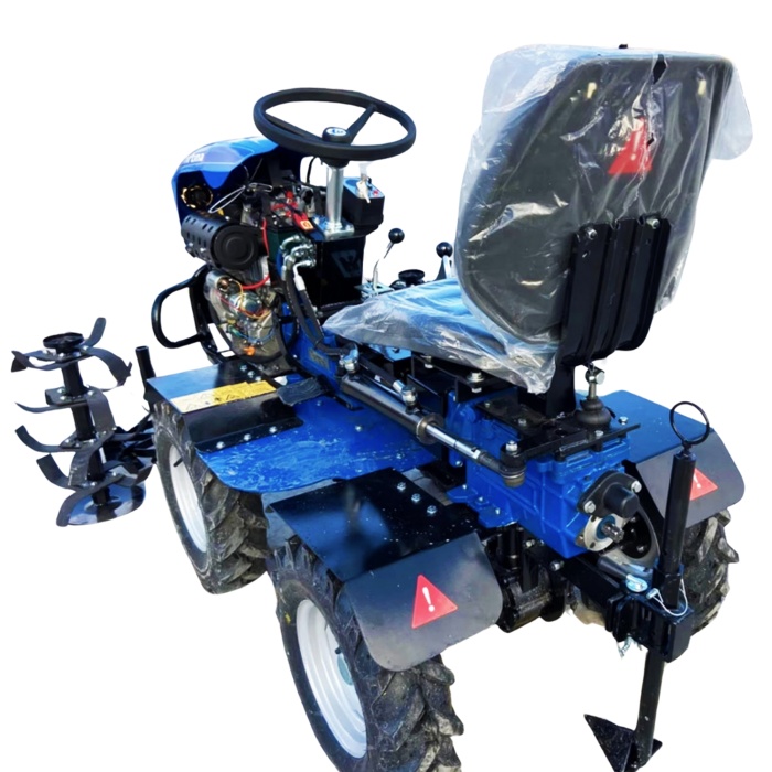 Bartech 4x4 Dizel Marşlı Mini Traktör Çapa Makinası 22 Hp