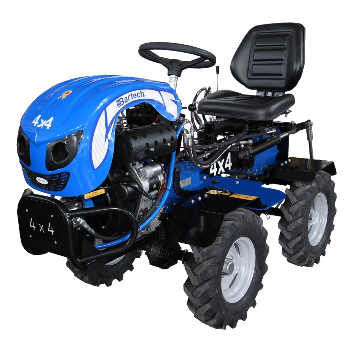 Bartech 4x4 Dizel Marşlı Mini Traktör Çapa Makinası 22 Hp