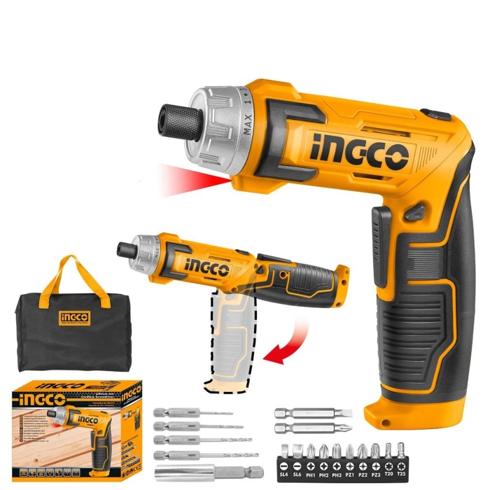 Ingco CSDLI0802 Usb Şarjlı Akülü Vidalama 8V