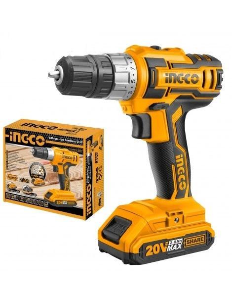 Ingco Li-Ion Akülü Matkap 10 mm 20V 2.0Ah Ing-Cdlı20024 Balsüzen Makina