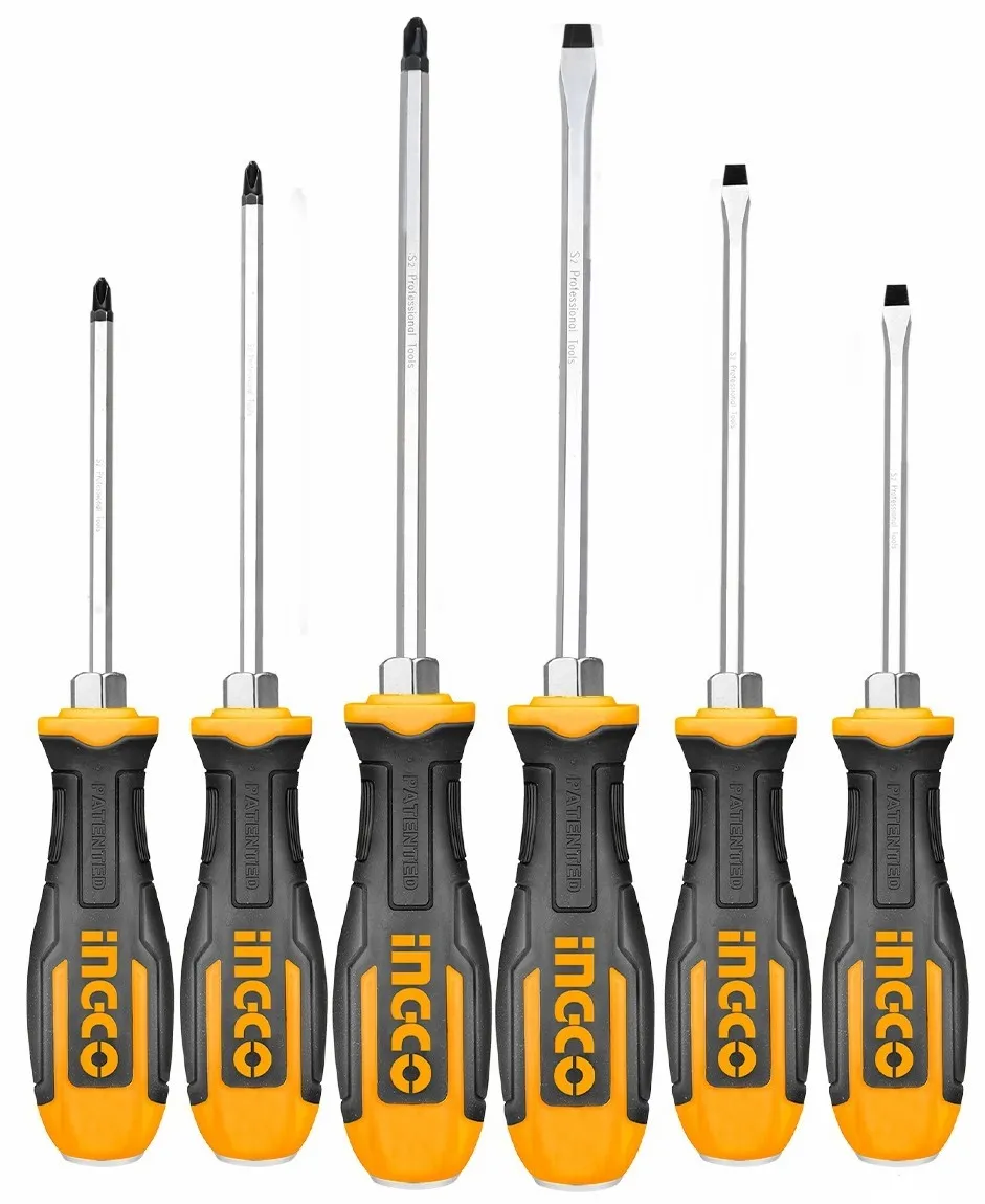Ingco Endüstriyel 6'lı Darbeli Tornavida Seti ING-HSGT680608 Balsüzen Makina