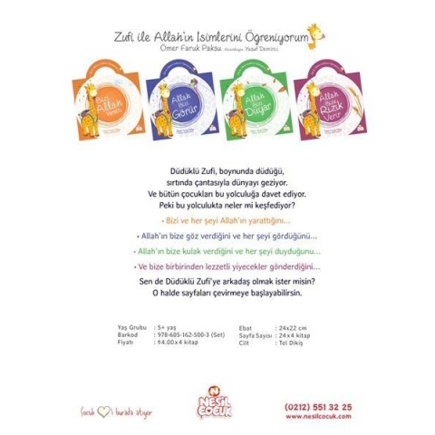 Zufi ile Allahın İsimlerini Öğreniyorum (4 kitap ) / Ömer Faruk Paksu