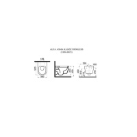 IDEVIT ALFA  ASMA KLOZET 3104-2615+KLOZET KAPAK