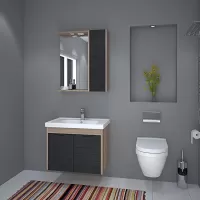 DENKO MOSTAR 70 BANYO DOLABI ALT MAT GRİ