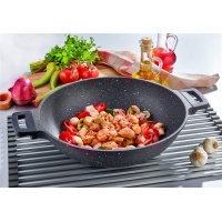 EDA DÖKÜM WOK TAVA ÇİFT KULPLU 32CM ZK0916