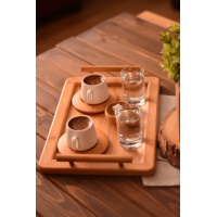 UCER BAMBUM B0238 OTTOMAN 2 KISILIK KAHVE SADE
