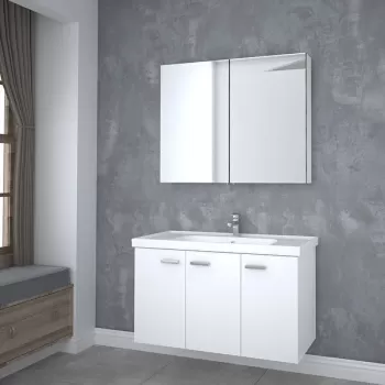 DENKO TERRA 100 ALT MODÜL BEYAZ +LAVABO