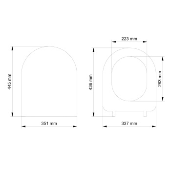 VISAM MİMOZA TERMOPLAST YAVAŞ  KAPANAN KLOZET KAPAĞI 532-004