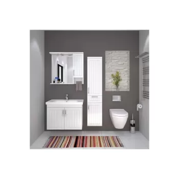 ZQDENKO LOTUS 80 BANYO DOLABI ALT-UST BEYAZ