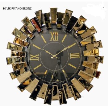 PIYANO 80 CM SAAT BRONZ