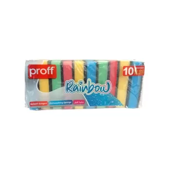 PROFF 2601517 RAINBOW DUZ BULASIK SUNGERI 10LU