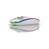 OSQAR Kablosuz Şarjlı Mause Auto RGB, KRK-03, 10 m Kadar çekim mesafesi, 3 Renk(Beyaz-Gri-Siyah)