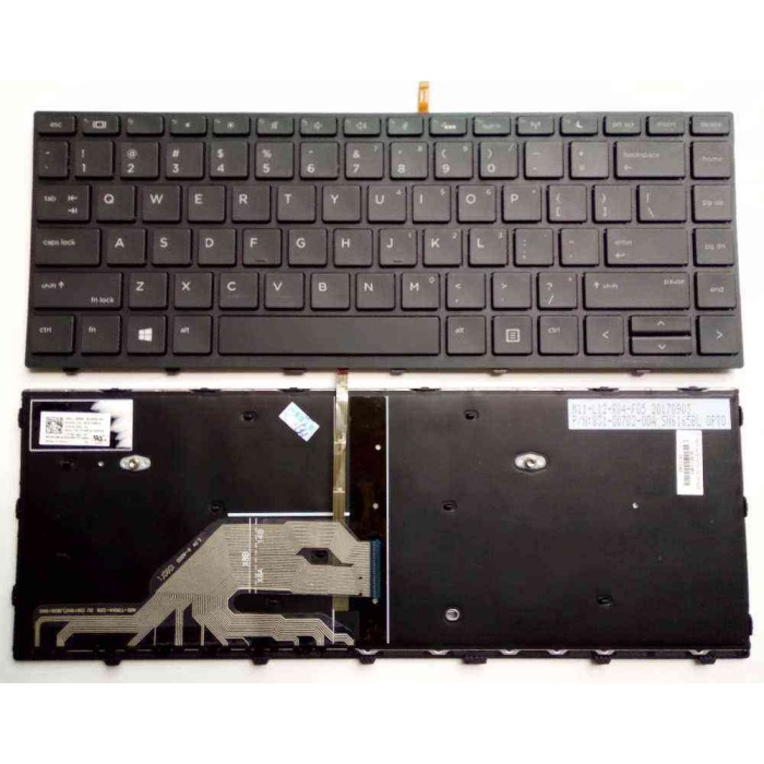 HP Probook 440 G5, 430 G5 TR Siyah Notebook Klavyesi