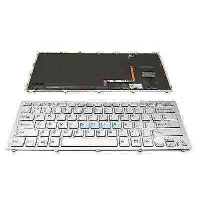 Sony Vaio SVF14N1C4R, SVF14N1C5E, Fit SVF14N, SVF14N1C4E, SVF14NA1UL, SVF14N13CXB, SVF14N13CXB SVF14N13CXS Ledli Gri TR Tuş Takımı, Notebook Klavyesi