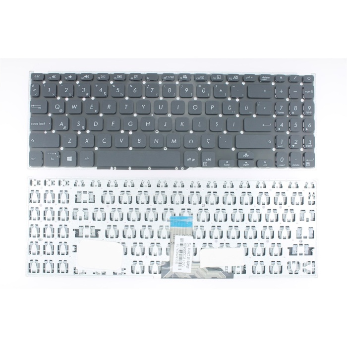 Asus X509, X509FA, X509F, X509JA, X509JB Uyumlu Siyah Klavye, Notebook Klavyesi