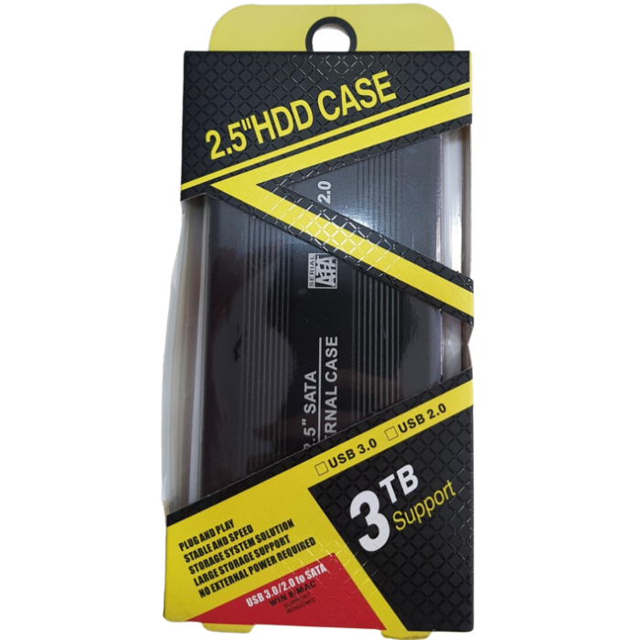 Nİvatech NTC-635 USB 3.0 2.5 Harddisk Kutusu Metal Siyah