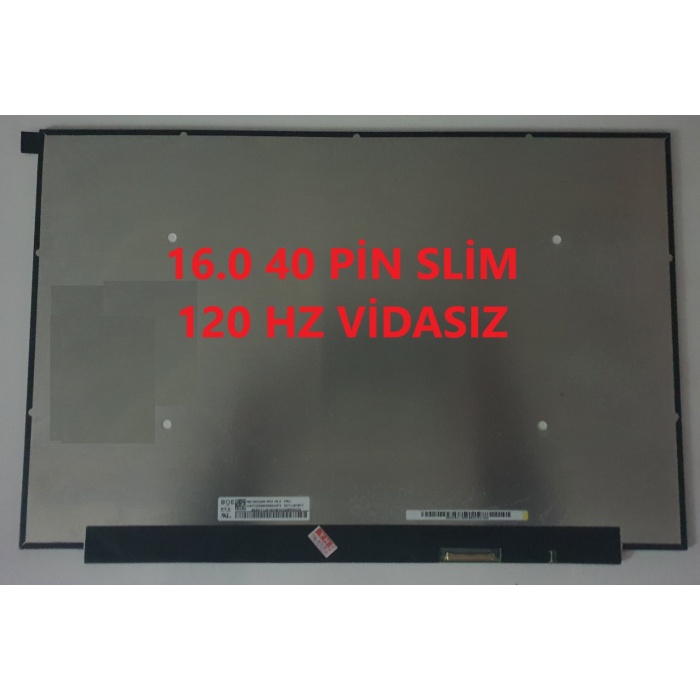 BOE 16.0 40 PİN 120HZ NE160QDM-NY2 V8.3 16.0 Ekran 40 Pin Slim Led Panel vidasız FH (120HZ) WQXGA (2560x1600)