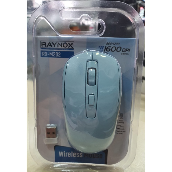 RAYNOX RX-M202 1600 DPI KABLOSUZ MAUSE 2.4 GHZ 1AA BATARYA