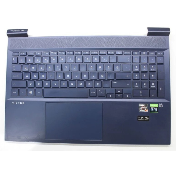 İkinci El HP VICTUS 16-D 16-E TPN-Q264 TPN-Q263 Uyumlu Orijinal Üst Kasa Klavye 48G3MTATPSA