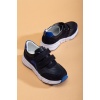 Hakiki Deri Çocuk Spor Ayakkabı Lacivert-Mavi