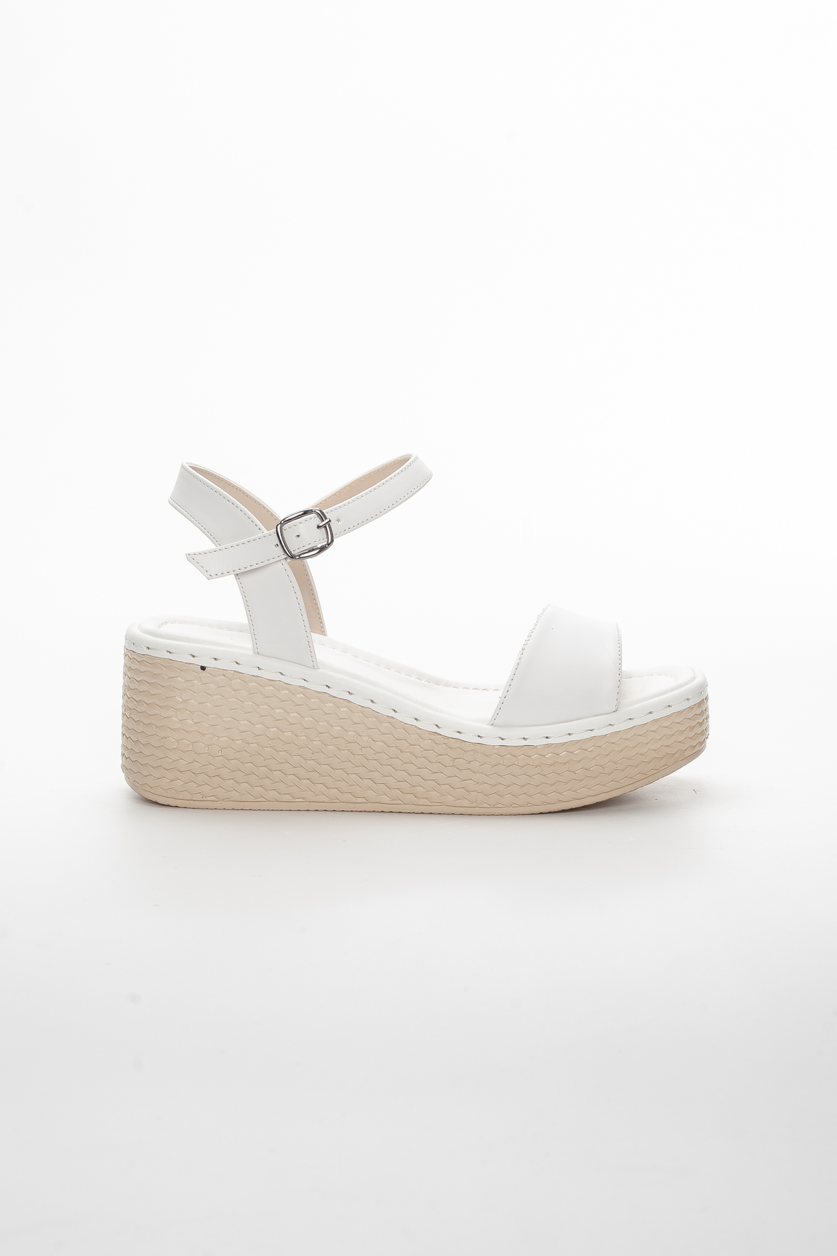 Baran Shoes Kadın Sandalet Beyaz
