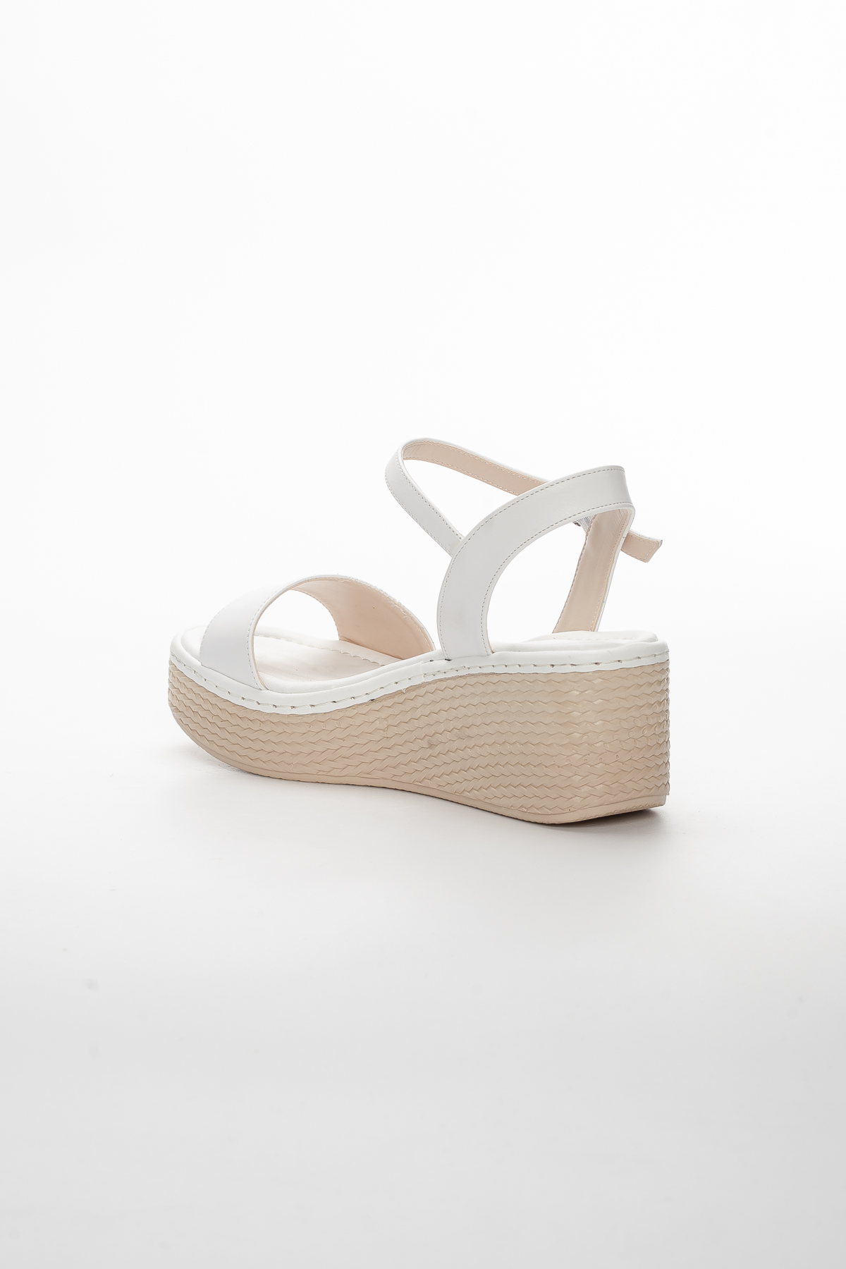Baran Shoes Kadın Sandalet Beyaz