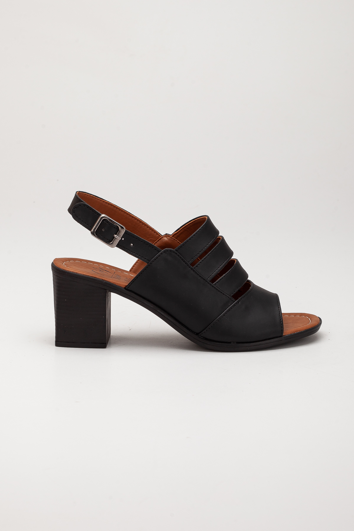 Kadın Siyah Topuklu Yazlık Ayakkabı