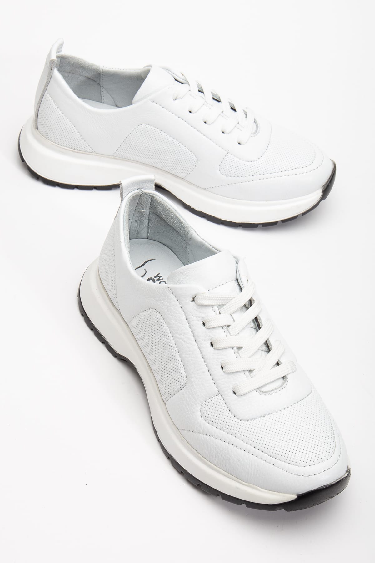 Kadın Sneakers Beyaz Hakiki Deri Spor Ayakkabı