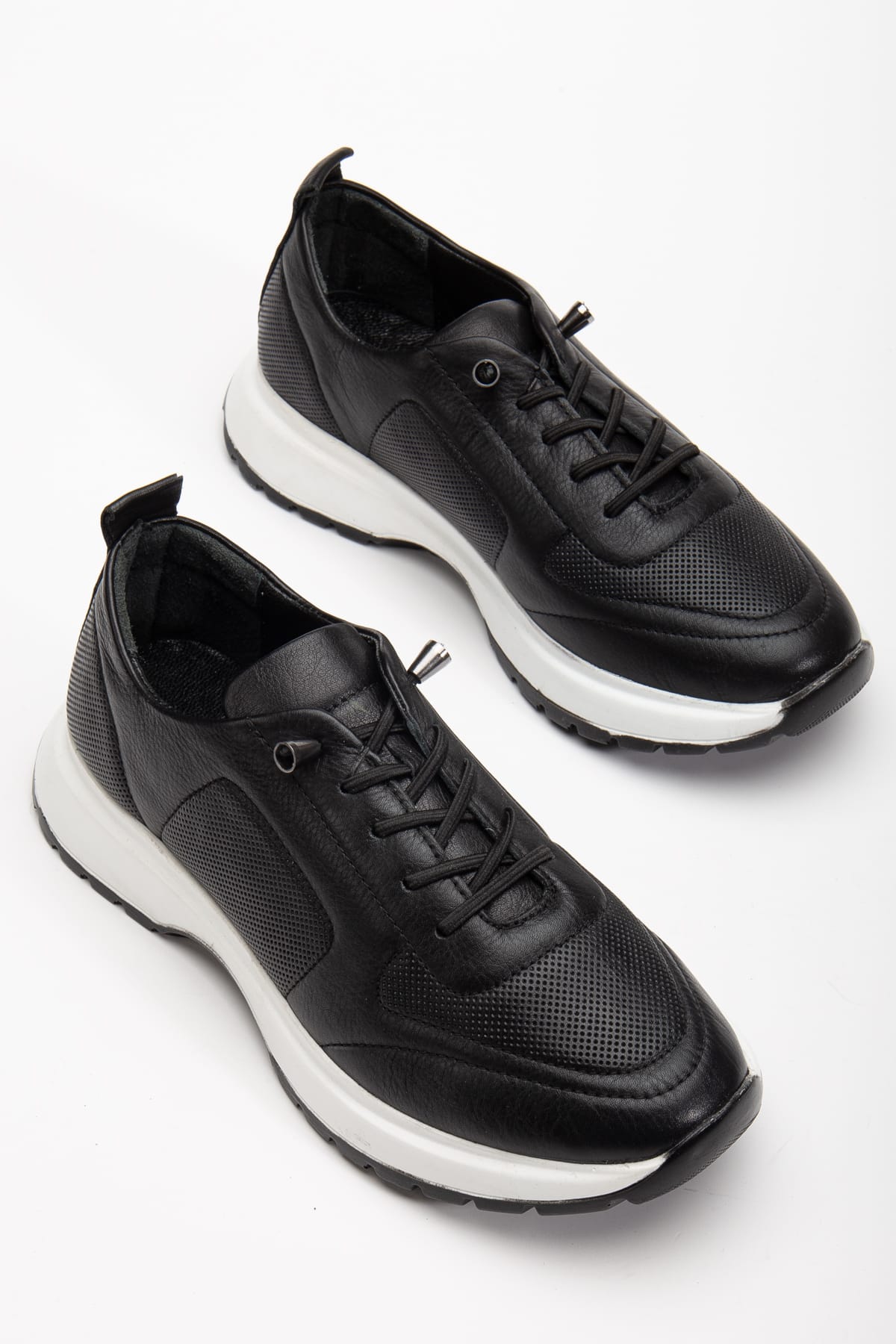 Kadın Sneakers Siyah İçi Dışı Hakiki Deri Spor Ayakkabı