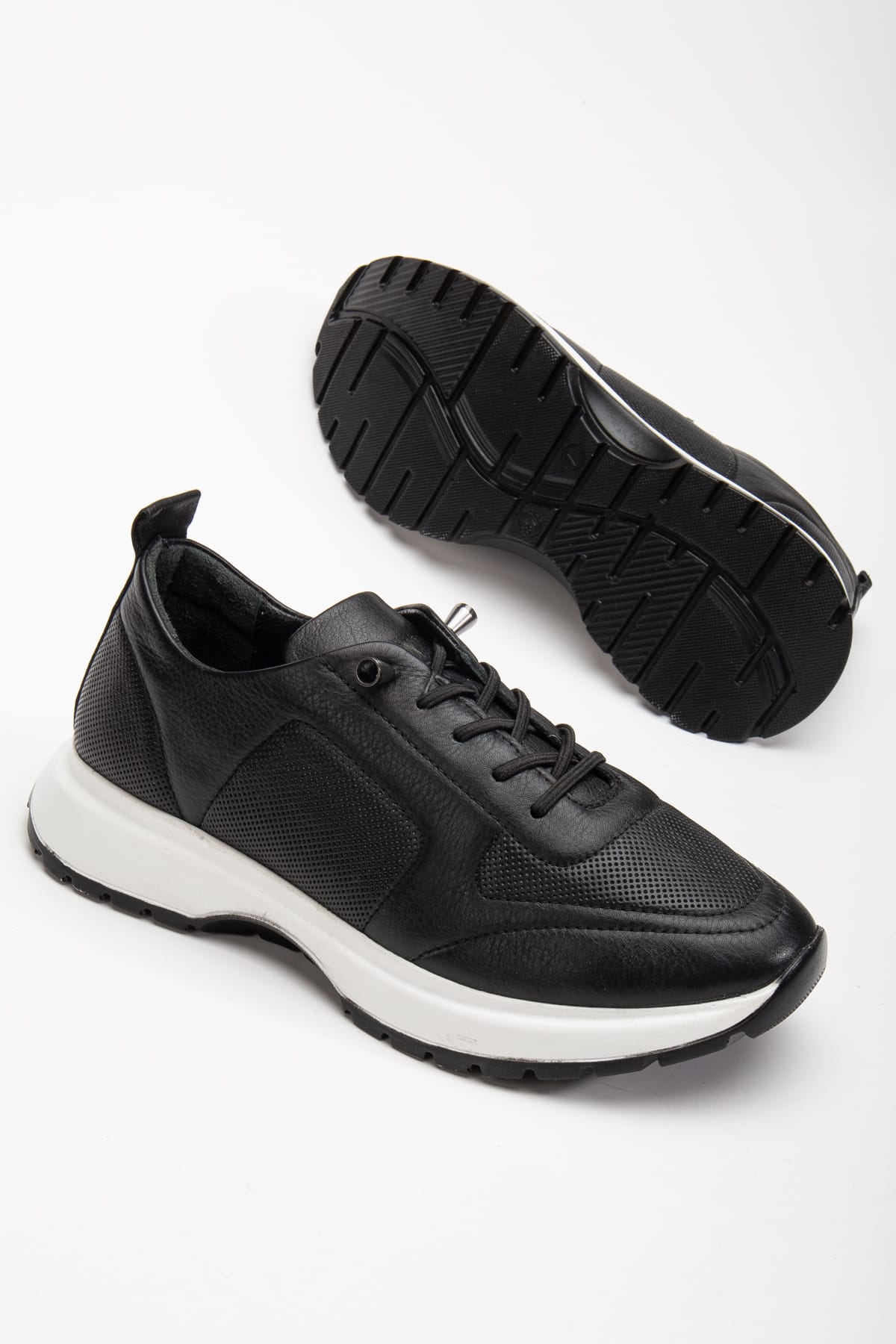 Kadın Sneakers Siyah İçi Dışı Hakiki Deri Spor Ayakkabı