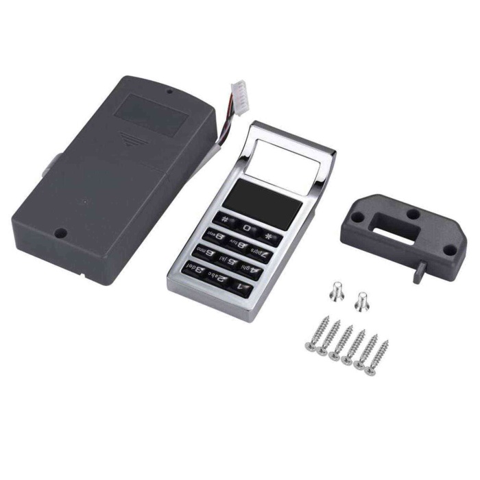 Metal Kartlı & Şifreli Dolap Kilidi - BG0351 Barfas