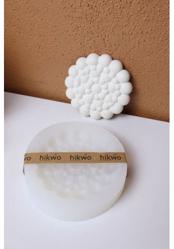 Taş Tozu Kalıbı – Dekoratif Bubble Yuvarlak Takı Tabağı Bardak Altlığı – Silikon Kalıp